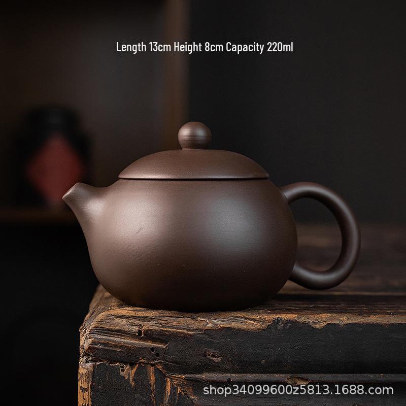 

Керамічний чайник Zisha Xishi ручної роботи з фільтром - маленький домашній чайний набір Large Xishi Pot фіолетовий