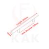 KAK 2" ~ 20'' Gold Küchenschrank T-Stange Gerader Griff Knöpfe Schrankgriff Durchmesser 10mm Edelstahlgriffe Möbelgriff
