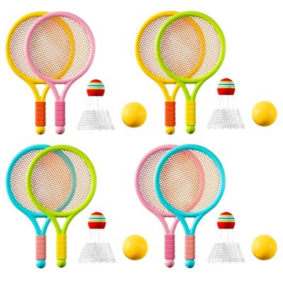 Lightweight Kids Badminton Rackets Set - Children's Tennis & Badminton Toy with Balls Family Game Racquets Ideal for Kids
