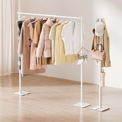 

Indoor Folding Clothes Drying Rack, Suitable for Room Drying and Futon Drying, Retractable, Dimensions: Approx. 173cm W x 25cm D x 160cm H, Compact St