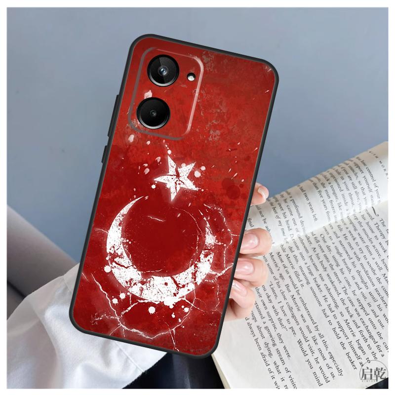 Turkey Turkish Flag For Realme C71 C55 C75 C67 C63 C51 C61 C53 C35 C65 11 12 13 14 15 Pro Plus GT6 GT7 Pro Case