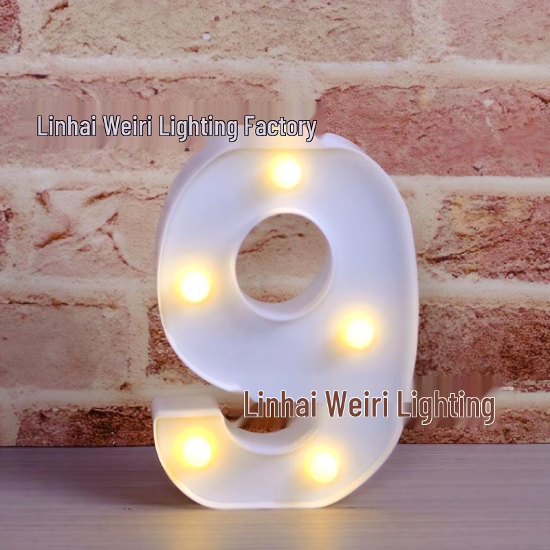 LED Luminous Letter and Number String Lights for Birthday, Proposal, and Event Décor