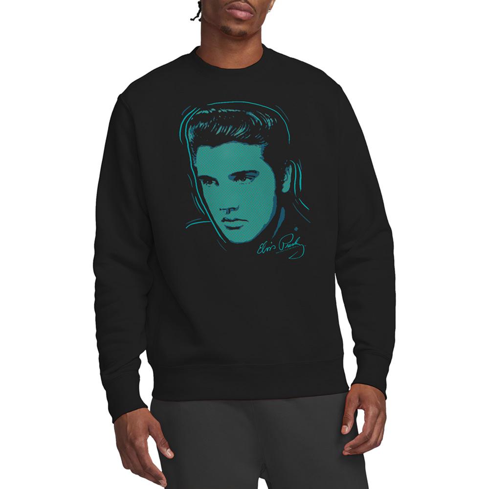 Elvis Presley Unisex Adult Young Dots Sweatshirt