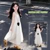 2026 Girls' Stylish White Summer Tank Dress
