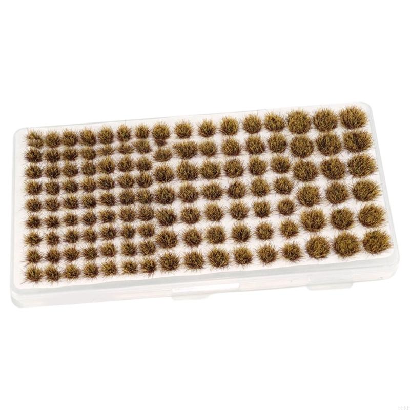 Static Grass Tufts Terrain Model Set Artificial Grass for Train Landscape, Railway Scenery, Miniature Shrub & Bushes 55KF