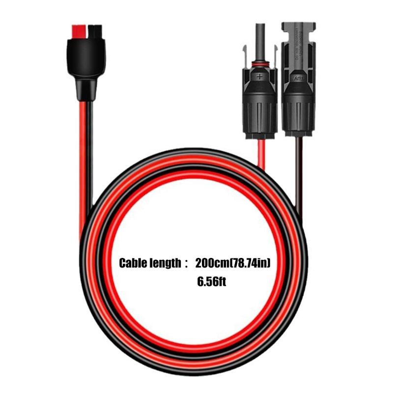 Heavy Type 10AWG Solars Cable With Connectors Waterproofed for Solars Panel Battery Systems