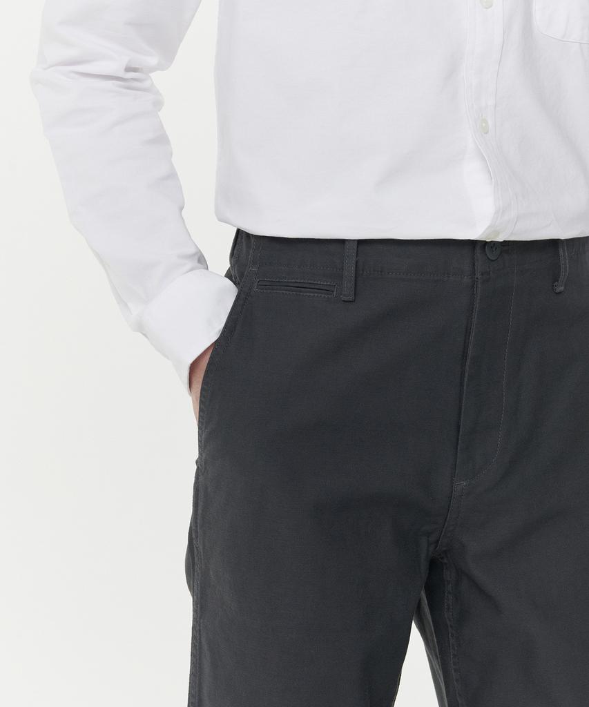 MUSINSA STANDARD Back Satin Officer Pants [Dark Grey]