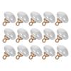 15Pcs Faux Pearl Half Round Shank Buttons Elegant Dome Cap Design for Wedding Sweaters Gloves Skirts Hats Blazer Jacket