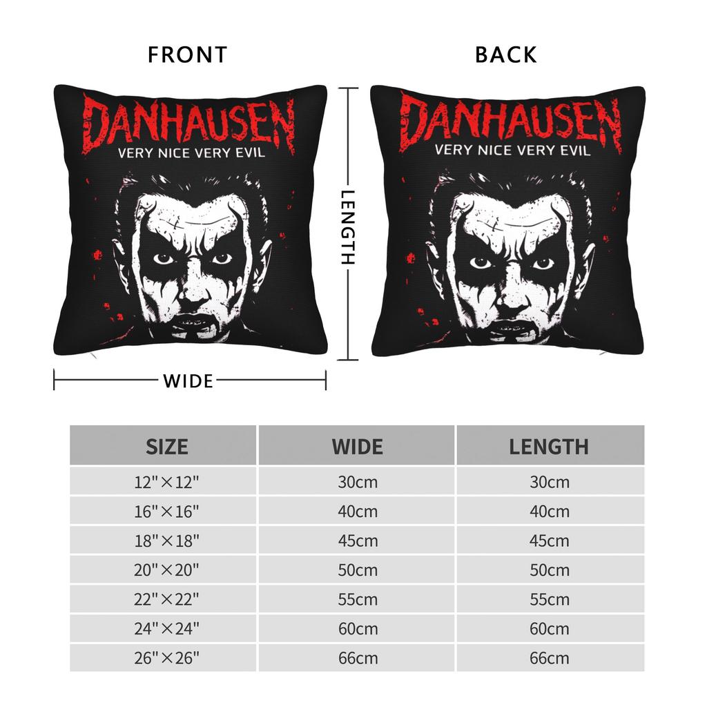 Danhausen Mask Wrestler Pillowcase Printing Cushion Cover Decorations Throw Pillow Case Cover Living Room Multiple Sizes