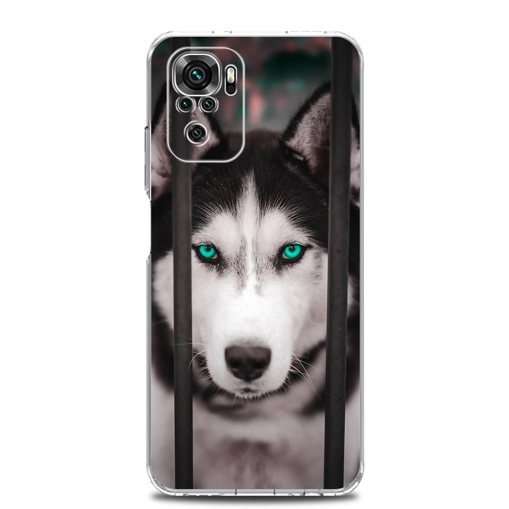 Phone Case For Xiaomi Redmi Note 14 13 12 4G 9S 9 10 11 Pro Plus 5G 14C 13C 12C 10C 9A Clear Soft TPU Cover Alaskan Husky Dog
