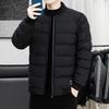 Down Cotton-padded Jacket for Men's Winter Cotton-padded Jacket Thickened Casual Baseball Collar Winter Clothing Stand-up Collar Warm