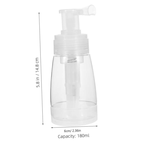 MOBUTOFU Powder Bottle with Puff, Fiber Powder Bottle, Hair Fiber Container, Baby Powder Container, Powder Puff, Transparent