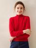 Women's Cashmere Half-High Neck Loose Knit Shirt - Soft Warm Style for Autumn/Winter
