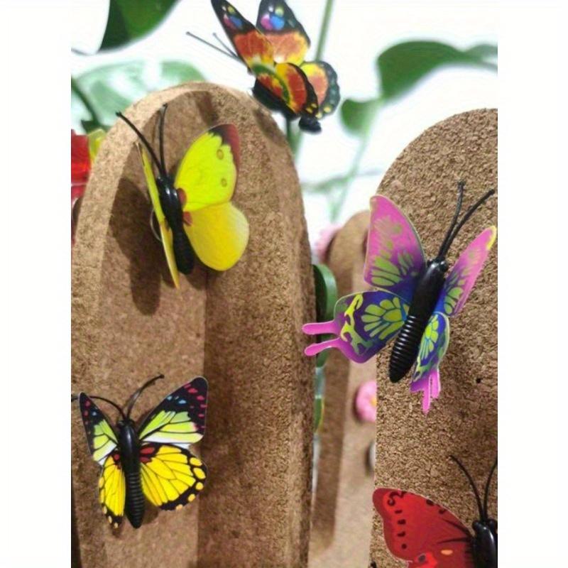10 Pcs Butterfly Thumbnails, Decorative Thumbnails, Butterfly Thumbnails, Photo Wall Cork Colored Cute Thumbnails Back To School