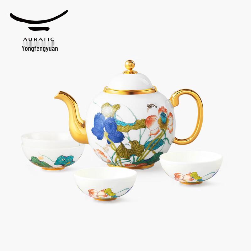 

Auratic Guoci Yongfengyuan Happiness & Harmony 6-Piece Ceramic Tea Set
