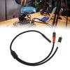 Gold Plated Stereo 3.5mm to 2RCA Cable Flexible Bidirectional Sound Y Splitter Cord  For Phone