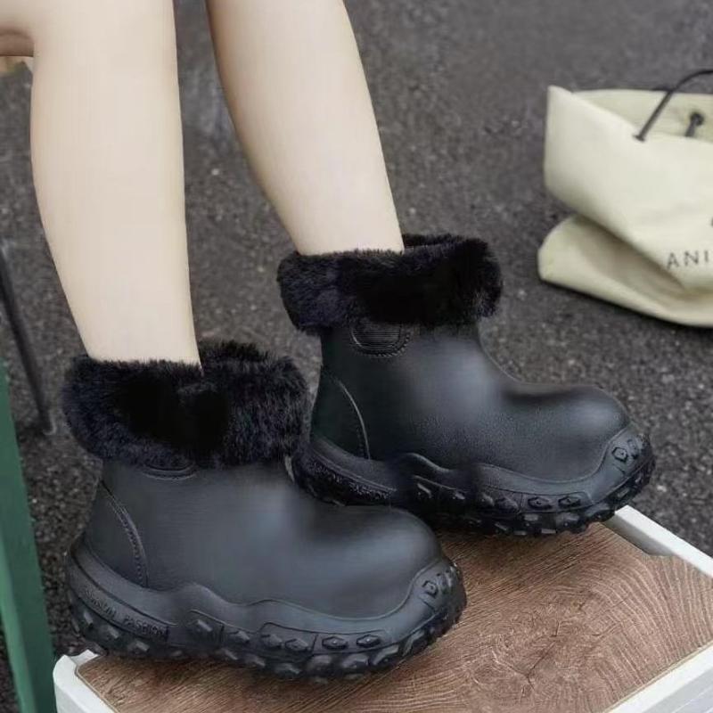Fashion New Winter Waterproof and Warm Women's Boots Comfortable Lightweight Women's Cotton Boots Fashionable and Versatile Cotton Boots