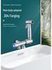 Badezimmer-Bidet-Set aus Edelstahl 304: Eckventil mit zwei Auslässen und Spülspritzpistole