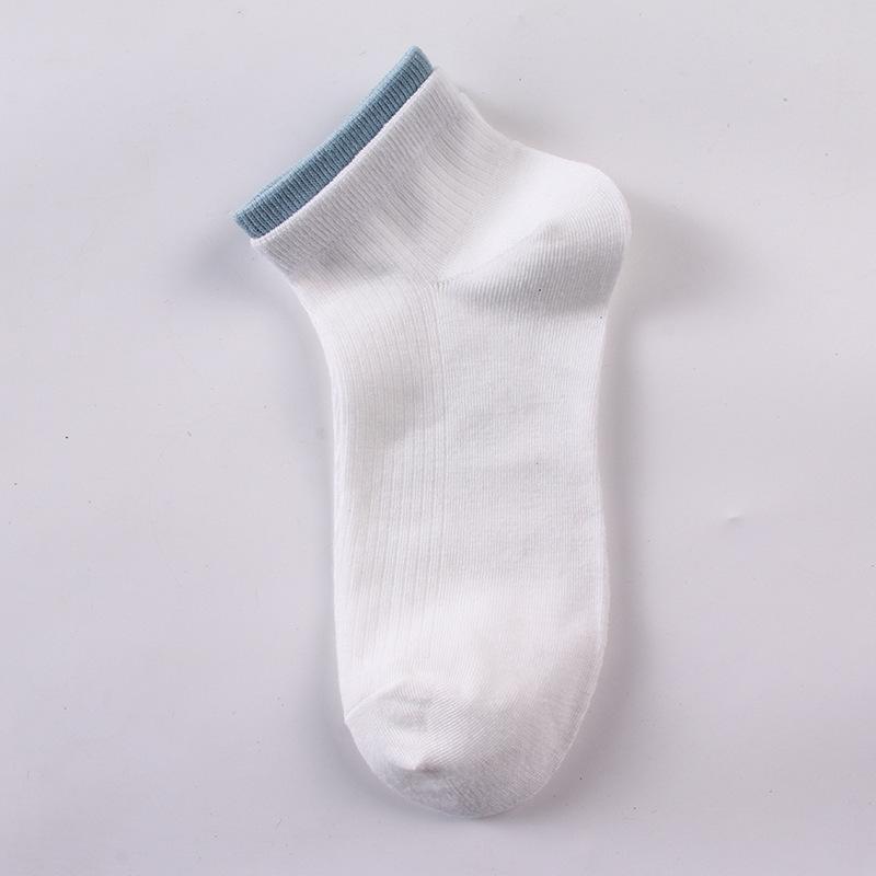 

Женские весенне-летние тонкие повседневные носки, подходящие ко всему, однотонные, с двойной резинкой, спортивные, влагоотводящие, дышащие 1 pair