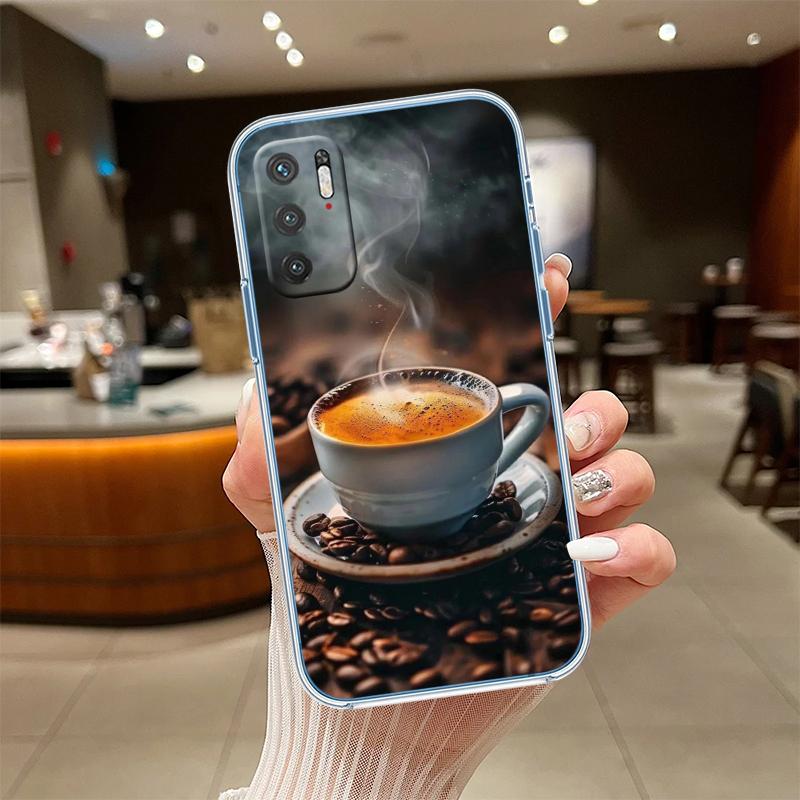 NH16 Coffee Time Transparent Phone Case for Motorola Moto G40 G04 G05 One Ace Action Fusion + Plus Hyper Macro Vision Zoom