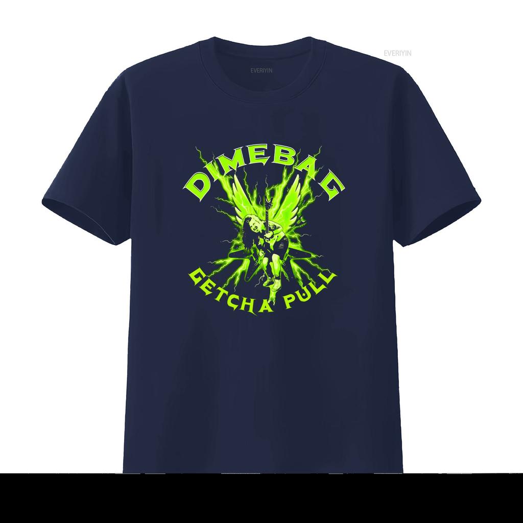 Seltenes Dimebag Darrell Getcha Pull Green Lightning Gitarrist T-Shirt Volle Größe S 5XL BC821 Langs Vintage Gewaschen Atmungsaktiv