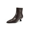 Fashion 2024 New Autumn Women Boot Short Boots Fashion Pointed Toe Ankle Boots Thin Heels High Heels Winter Modern Ladies Shoes