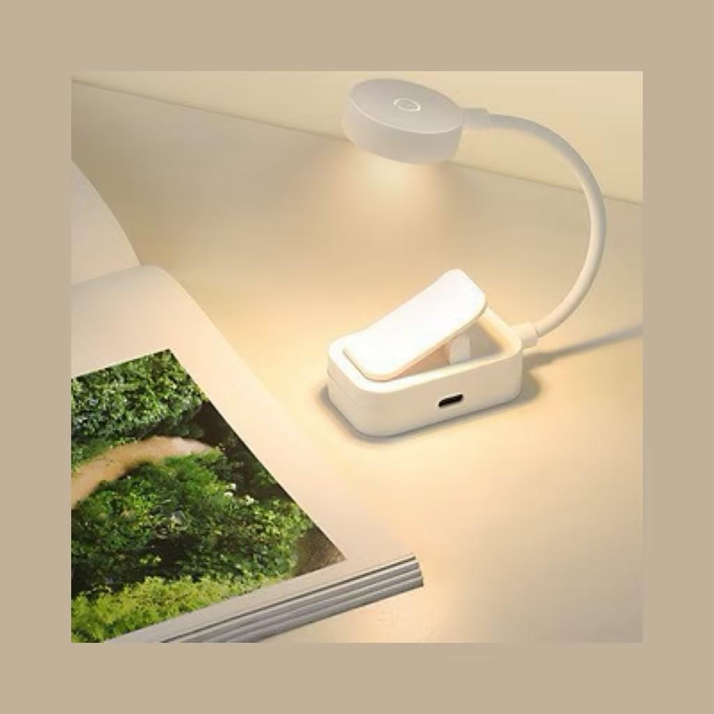 Mini LED Reading Book Light Table Lamp 3 Modes Adjustable Eye Protection Clip-On Study Reading Lamp for Travel Bedroom Book