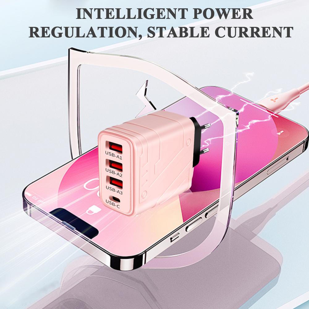 Carregador PD USB Tipo C de alta velocidade, carregamento rápido, adaptador de parede para celular para iPhone 16 15 14 Huawei Xiaomi Samsung S23