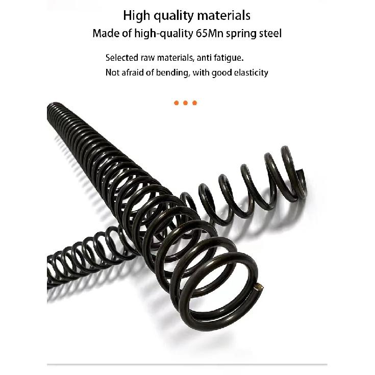 65MN Strong Compression Spring Steel Mechanical Cylindrical Spiral Coil Rotor Return Force Diameter 0.5mm 1.0mm Length 100-500mm