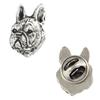 French Bulldog, Frenchie II  - Silver-plated Dog Brooch, Elegant Pin, Jacket Lapel Decoration by Brand