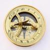 Handmade 3 Inch Brass Compass Vintage Marine Brass Sundial Compass With