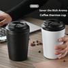 12oz Coffee Mug Stainless Steel Thermos Mug Car Insulated Flask Water Tumbler for Outdoor Sports Non-Slip Travel Vacuum Flask