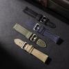 20mm 22mm Wasserdichtes Segeltuch Uhrenarmband Herren Damen Armee Sport Canvas Nylon Uhrenarmband Schnellverschluss Band Grün Schwarz Blau Gürtel