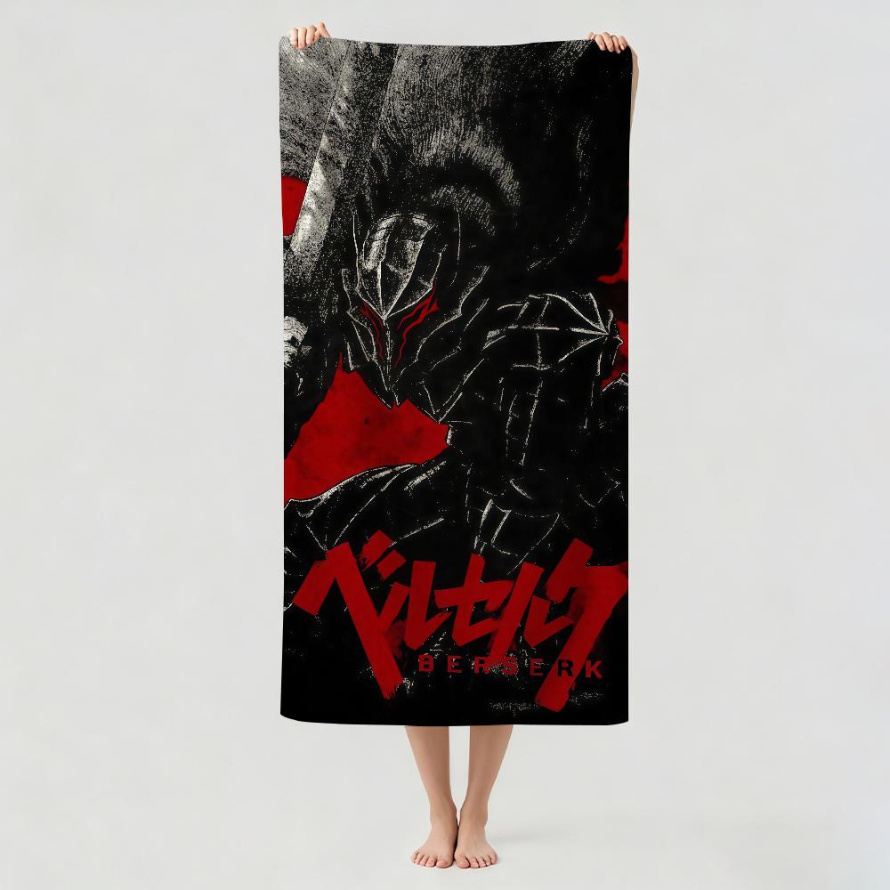 Abenteuer-Anime B-Berserk Handtuch Trocknen Badetuch Anwendbar Für Leichtes Schwimmen Camping Yoga Strand Aus