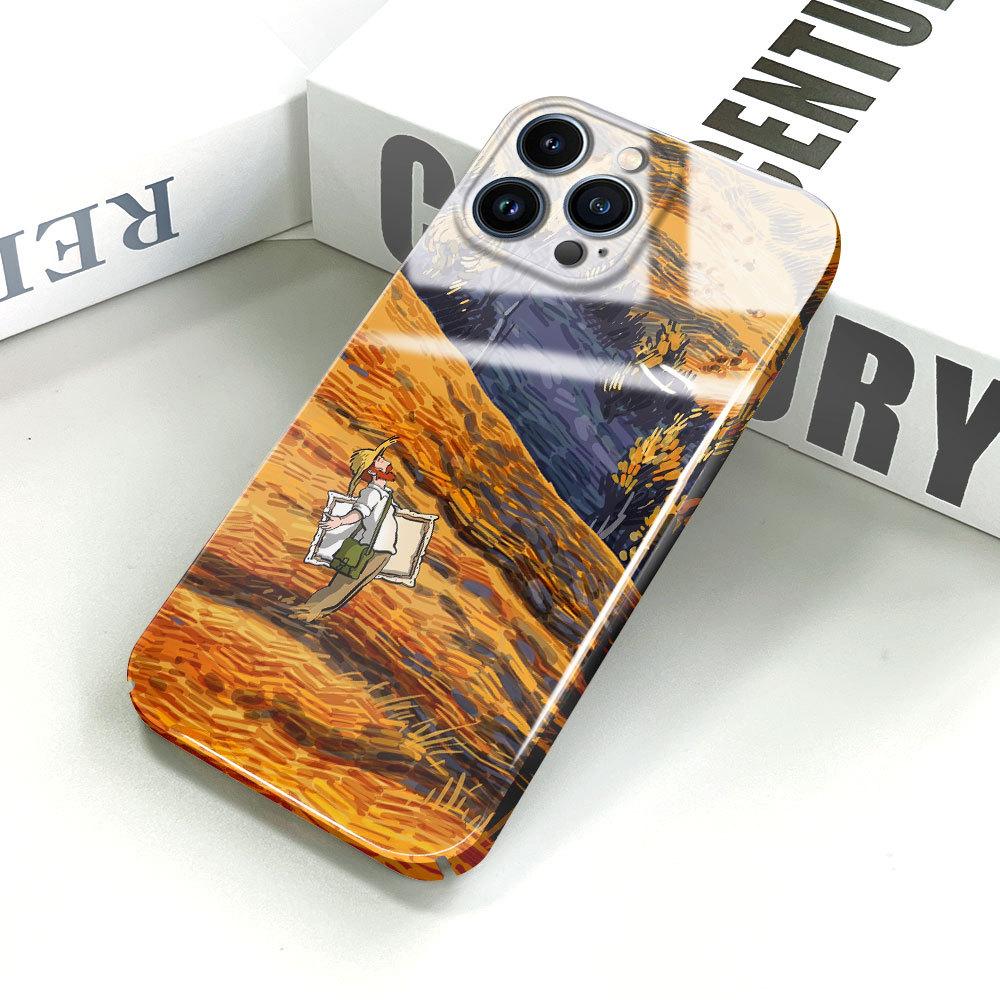 All-inclusive Film Phone Case Cartoon Fashion Design Hard Shell Full Cover Camera Protection Case for iPhone Samsung Xiaomi Poco Redmi Huawei Honor