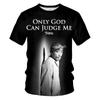 Summer fashion trend hip-hop novel personality 3D printed T-shirt neutral casual comfortable round neck short sleeved T-shirt