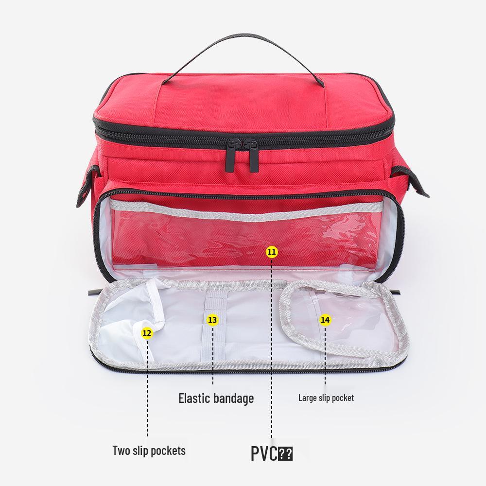 Portable Family Medicine Storage Bag - First Aid Kit for Home and Travel