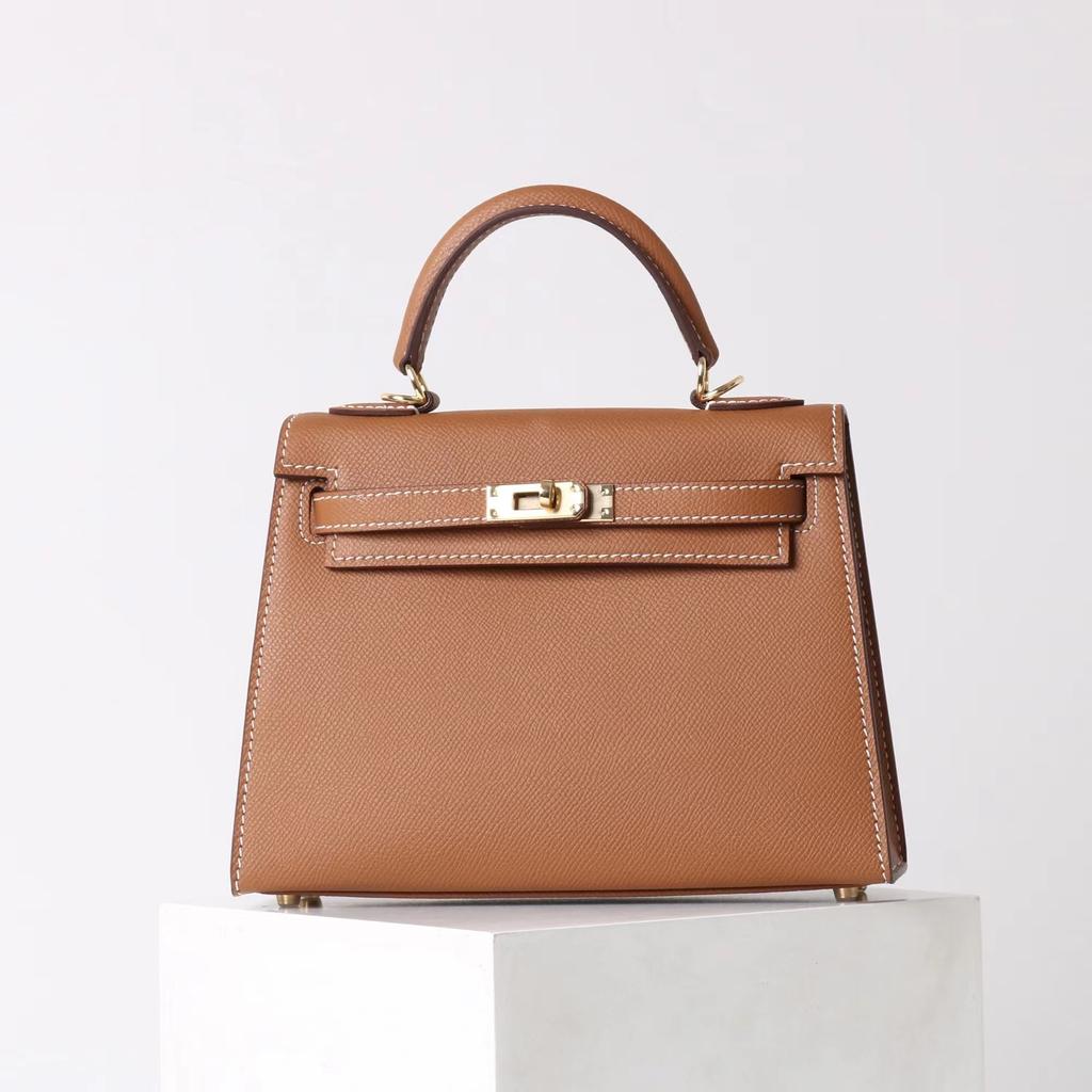 2025 Ny Allsidig Trendy Høy Kvalitet Tekstur Lærveske Håndholdt Enkel Skulder Kryss Skulder Andre Generasjons Veske