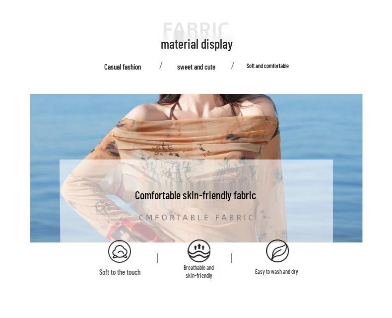 Women's Sexy Tummy Control Three-Piece Bikini Set for Seaside and Hot Springs