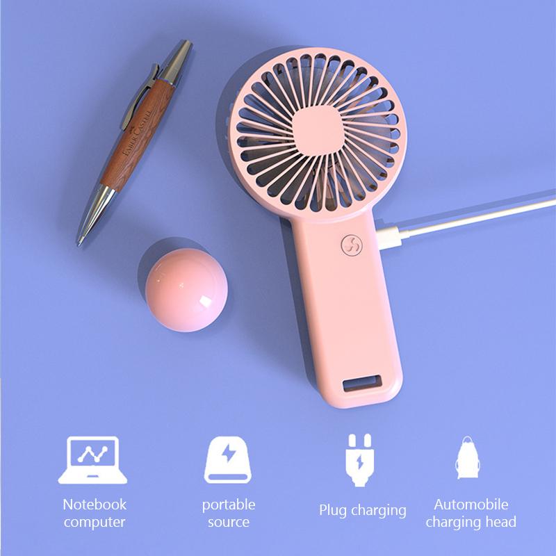 2025 New Handheld Fan USB Rechargeable Small Fan Portable Mini Cooling Fan Outdoor Office Applicable Phone Stand Gift