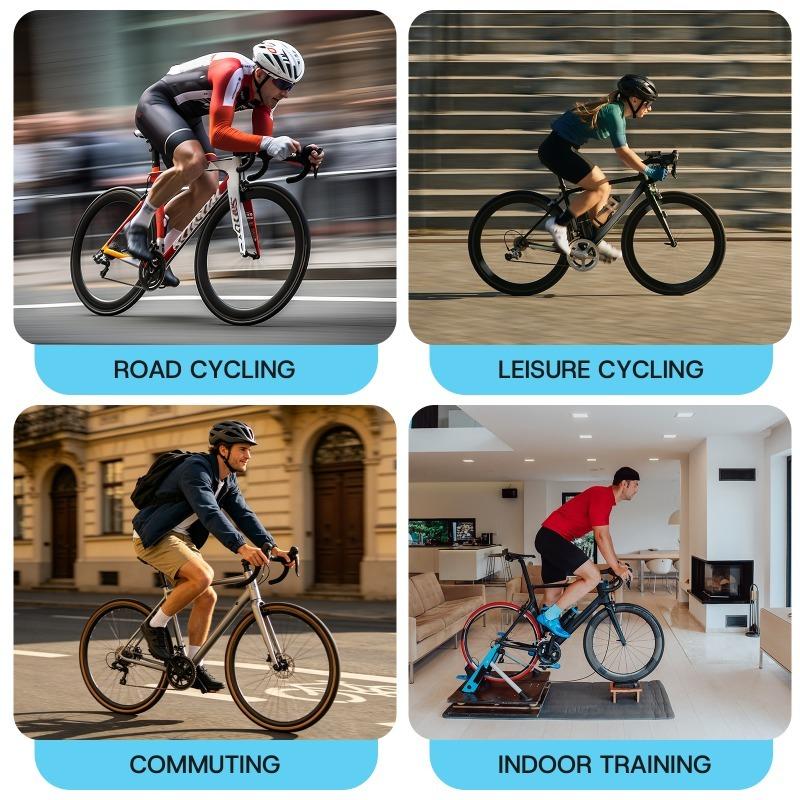BUCKLOS Yol Bisikleti Pedalları SPD-SL için Bisiklet Kendinden Kilitli Pedal Kilit Plakaları ile Aşınmaya Dayanıklı Bisiklet Yarışı Klipsiz Pedallar Ultra Hafif