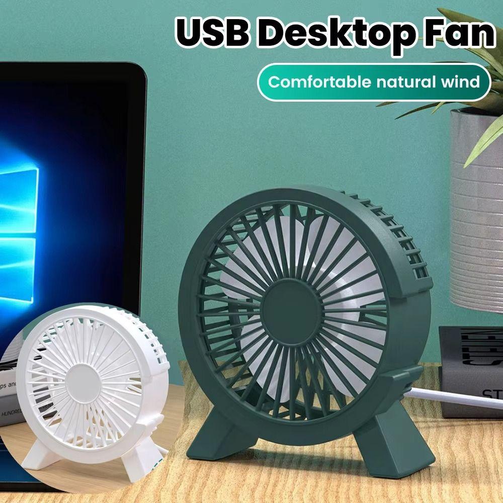 Quiet Motor USB Desk Fan USB Powered Desktop Fan Portable Quiet Cooling Fan Dormitory Use