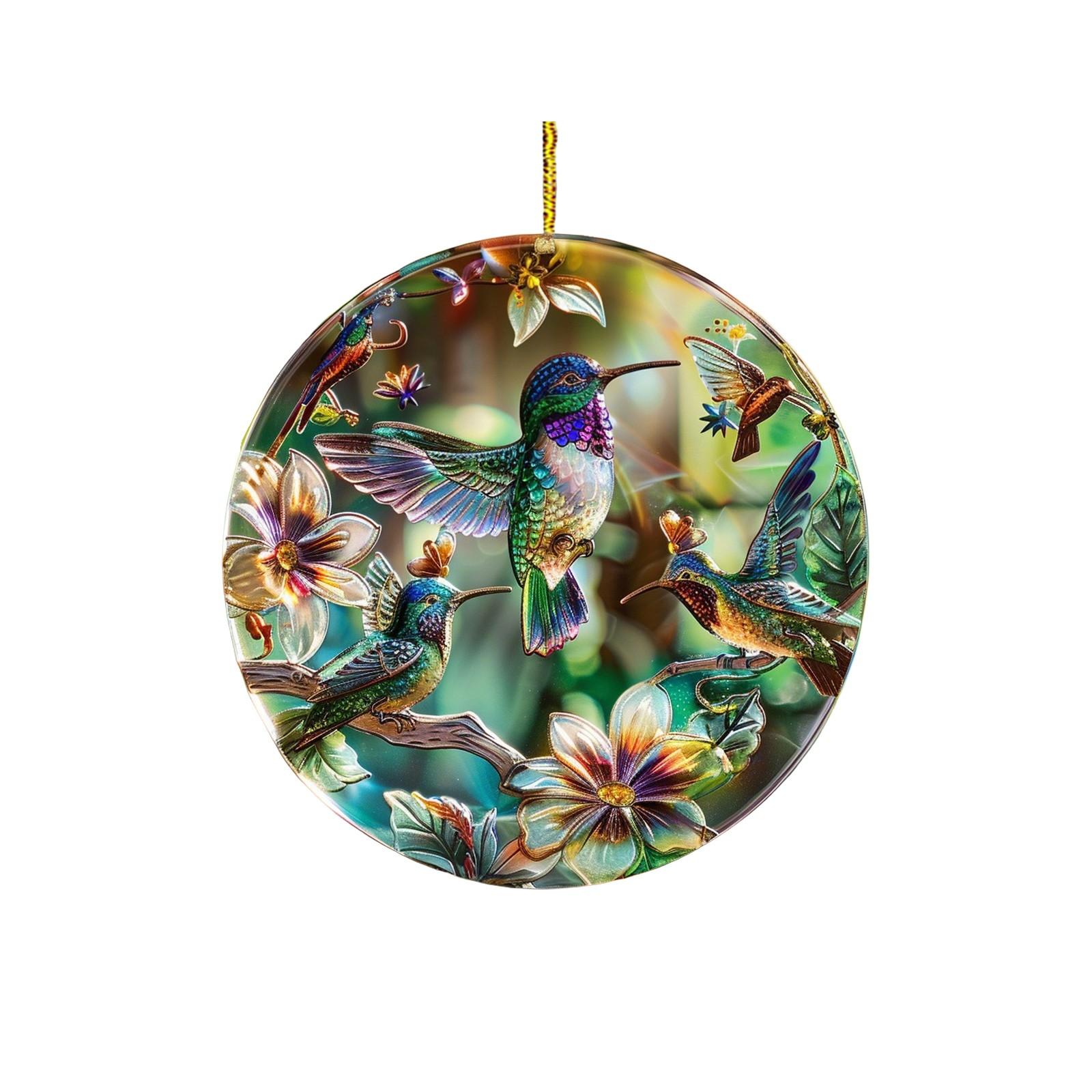 

Beach Sunset Suncatcher Ornament Acrylic Window Decoration, Creative Lighting Craft Pendant Home Decoration Hanging One Size