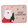 Christmas table mat decoration household goods cartoon elderly linen placemat atmosphere arrangement gift ornament