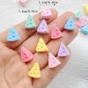 30PCS Resin Colorful Cute Mini Cheese Figurines Flat Back Scrapbook DIY Accessories Cartoon Decor Crafts