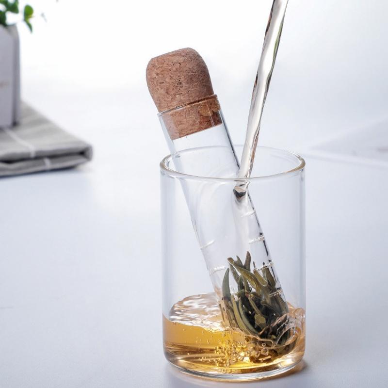 Eco Friendly Glass Tea Infuser Creative Tea Filter Sieve Heat Resistant for Gift Giving Loose Leaf Herb Tea Making