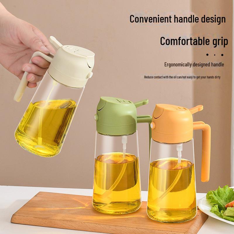 Dual-Purpose Glass Oil Sprayer for Cooking and Barbecue