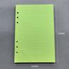 A5 A6 50 Sheets Loose-leaf Colorful Refill Inner Page Line Blank Grid Inner Page Inside Paper Stationery