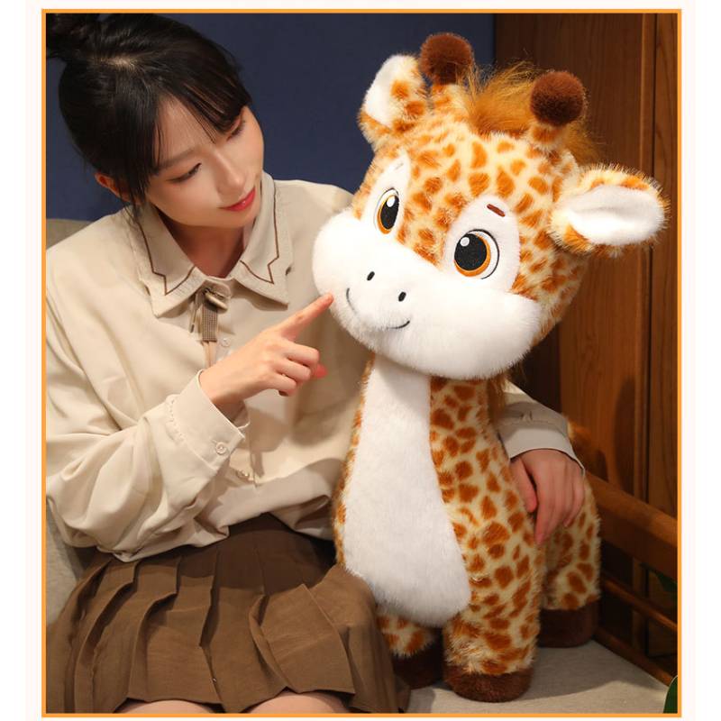 Giraffe Toys Plush Cartoon Animal Stuffed Dolls Room Decorations Gifts Kids