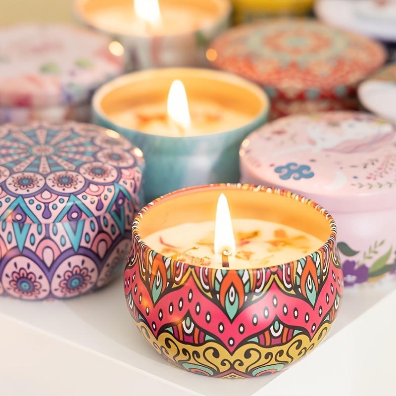4-teiliges Duftkerzen-Set – Jasmin, Sandelholz, Rose und mehr – perfekt zum Entspannen, Relaxen, Yoga und Baden – ideales Weihnachtsgeschenk